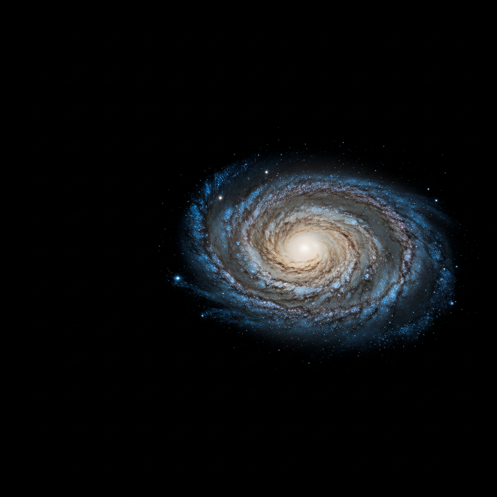 Spiral galaxy with sweeping arms